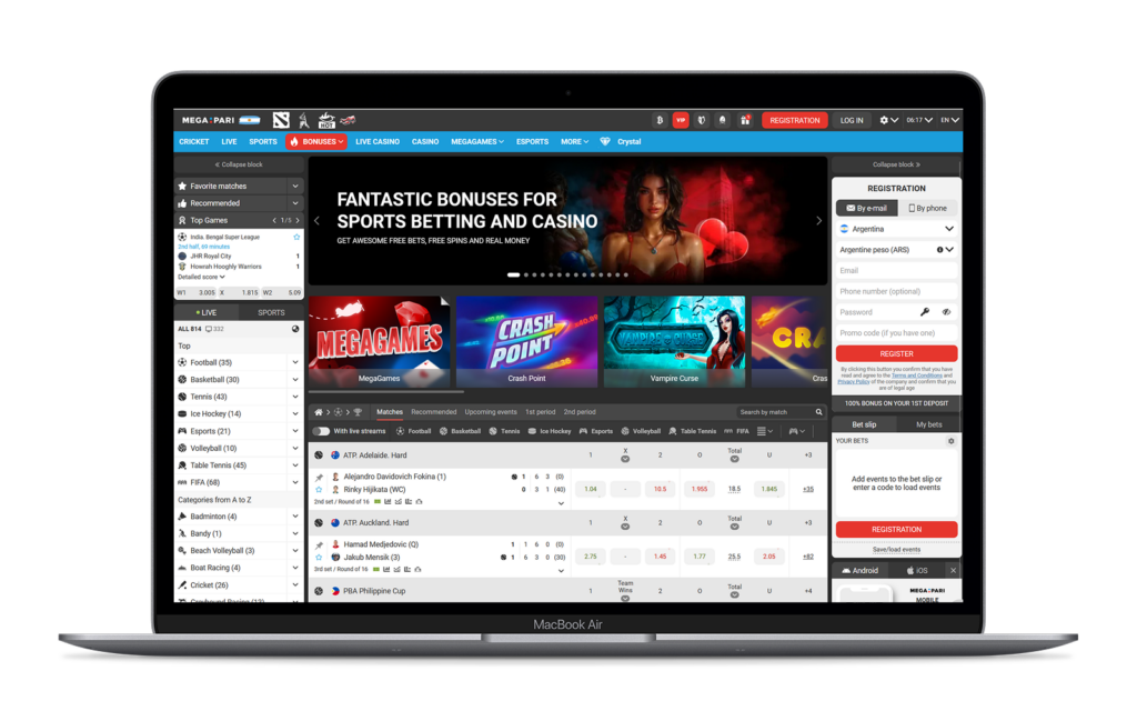 Megapari es una casa de apuestas confiable para apuestas deportivas y casinos en Argentina